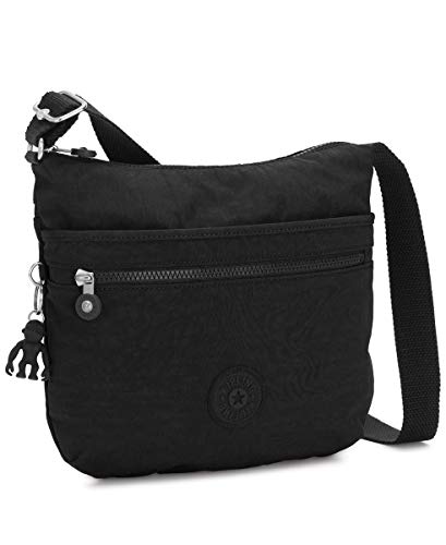 Kipling Arto Crossbody Bag, Black Noir, 11.25" L X 10.25" H X 1.5" D