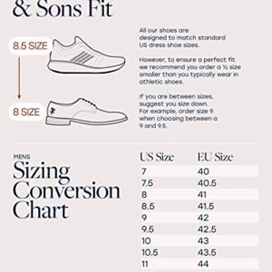 Dunross & Sons Men's Fashion Sneakers, Leather Sneakers for Men, Ollie Tan Slip-On Low Top Mens Casual Shoes.