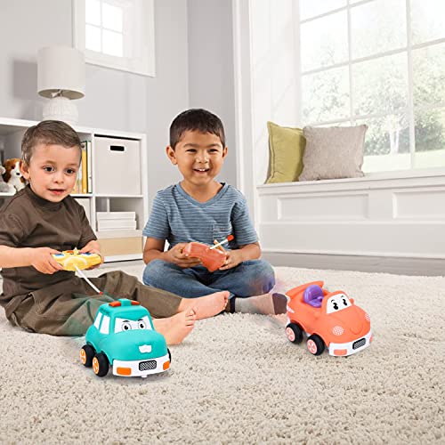 TOY Life 2 Pack Remote Control Cars for Toddlers Boys Girls 3-5 4-7 with Washable & Detachable Covers, Toddler RC Car Toys Gifts for 2 Year Old Boys, Kids Baby Remote Control Toy Cars