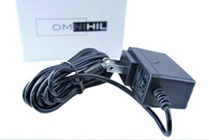 [ul listed] omnihil 8 feet long ac/dc adapter compatible with bgb34 - fisher-price my little lamb platinum ii cradle ‘n swing