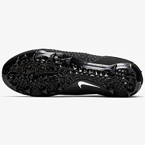 Nike Men's Alpha Menace Elite 2 Football Cleats (Black/White/Dark Grey, Numeric_10_Point_5)