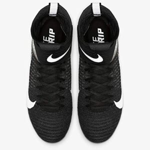 Nike Men's Alpha Menace Elite 2 Football Cleats (Black/White/Dark Grey, Numeric_10_Point_5)