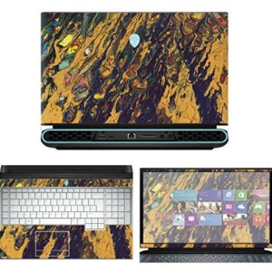 Decalrus - Protective Decal Floral Skin Sticker for 2019 Alienware Area-51m AWAR51M (17.3" Screen) case Cover wrap ALarea51m_17-231