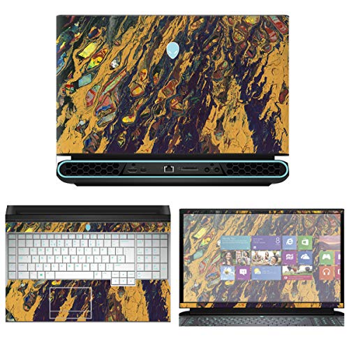 Decalrus - Protective Decal Floral Skin Sticker for 2019 Alienware Area-51m AWAR51M (17.3" Screen) case Cover wrap ALarea51m_17-231