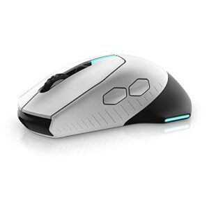 Alienware Wired/Wireless Gaming Mouse 610M-Light, Lunar Light