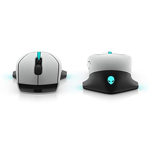 Alienware Wired/Wireless Gaming Mouse 610M-Light, Lunar Light