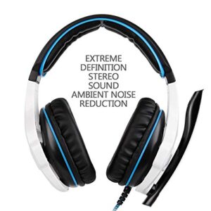 HOUSAI Xbox Gaming Headset for Xbox Series X, Xbox Series S, Xbox One,PS4, PlayStation, PS5 Over Ear Headphone with Mic Noise Cancelling for Xbox 1, (White)