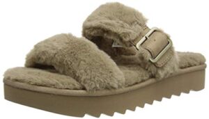 koolaburra by ugg women's furr-ah sandal, amphora, size 9