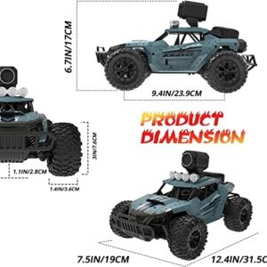 DEERC RC Cars DE36W Remote Control Car with 1080P HD FPV Camera, 1/16 Scale Off-Road Remote Control Truck, High Speed Monster Trucks for Kids Adults 2 Batteries for 60 Min Play, Gift for Boys