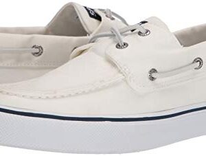 Sperry Men's Bahama II Boat Shoe, SW White, 10 M US