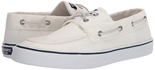 Sperry Men's Bahama II Boat Shoe, SW White, 10 M US