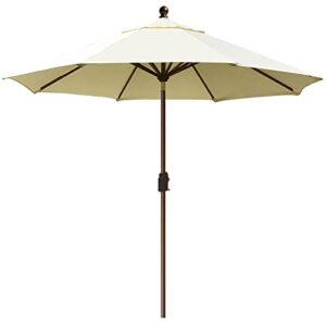 eliteshade usa 10-year-non-fading sunumbrella 9ft market umbrella patio umbrella outdoor table umbrella with ventilation, natural