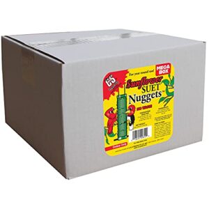 c&s wild bird sunflower suet nuggets mega box, 8 pounds