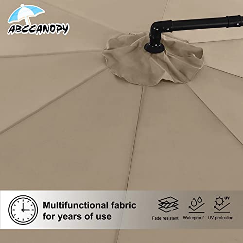 ABCCANOPY Cantilever Patio Umbrellas 10FT toast