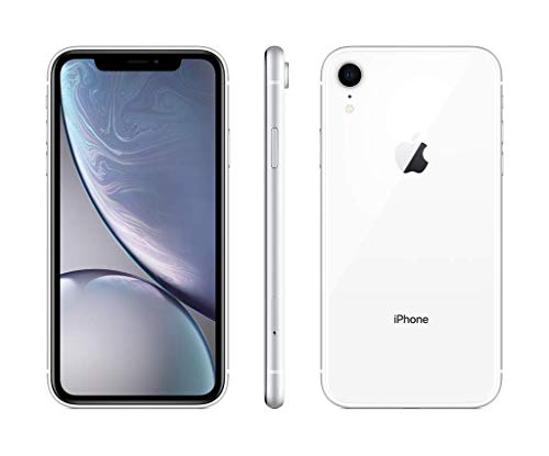 Apple iPhone XR (128GB, White) [Locked] + Carrier Subscription