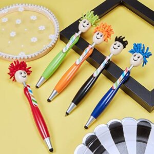 Outus Mop Head Pen Screen Cleaner Stylus Pens 3-in-1 Stylus Pen Duster for Kids and Adults (10 Pieces)