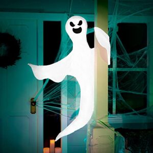 JOYIN 53” Halloween Bendable Tree Wrap Ghost Decoration for Halloween Outdoor, Lawn Decor, Tree, Pilar Decorations, Ghost Party Supplies