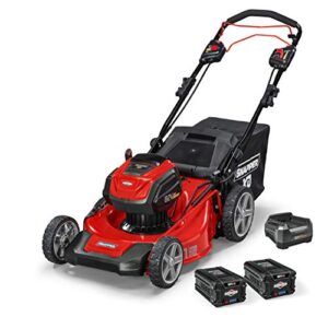 electric cordless 21-inch self-propelled lawnmower kit with (2) 2.0 batteries & (1) rapid charger, 1687914, sxd21spwm82k (renewed)q