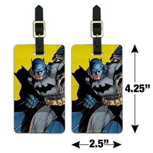 Batman Character Luggage ID Tags Suitcase Carry-On Cards - Set of 2