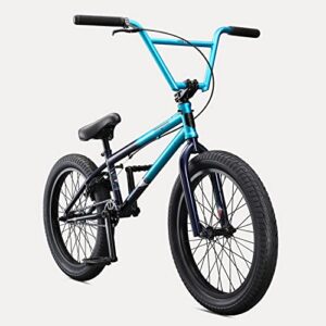 mongoose legion l80 freestyle mens and womens bmx bike, advanced riders, adult steel frame, 20-inch wheels, teal