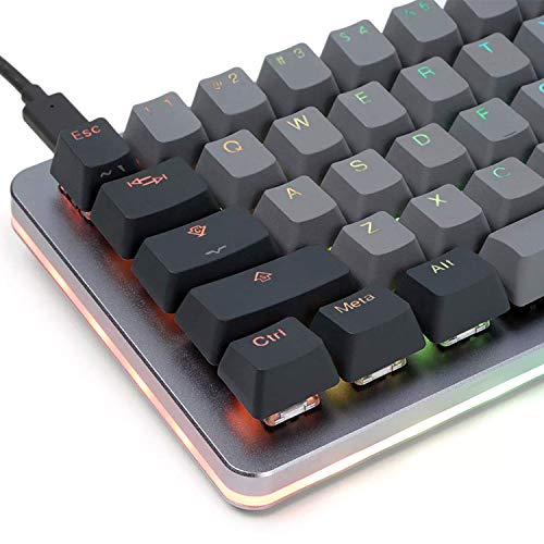 Drop ALT Mechanical Keyboard — 65% (67 Key) Gaming Keyboard, Hot-Swap Switches, Programmable Macros, RGB LED Backlighting, USB-C, Doubleshot PBT, Aluminum Frame (Halo True, Gray)