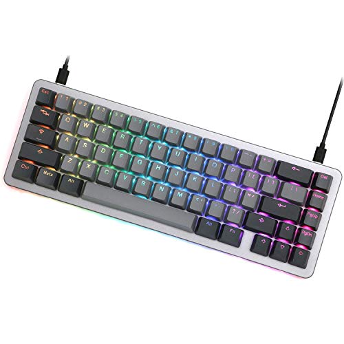 Drop ALT Mechanical Keyboard — 65% (67 Key) Gaming Keyboard, Hot-Swap Switches, Programmable Macros, RGB LED Backlighting, USB-C, Doubleshot PBT, Aluminum Frame (Halo True, Gray)