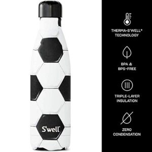 S'well Stainless Steel Water Bottle - 17 Fl Oz - Goals - Triple-Layered Vacuum-Insulated Containers Keeps Drinks Cold for 36 Hours and Hot for 18 - BPA-Free - Perfect for the Go