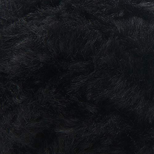 (1 Skein) Lion Brand Yarn Go for Faux Thick & Quick Bulky Yarn, Black Panther