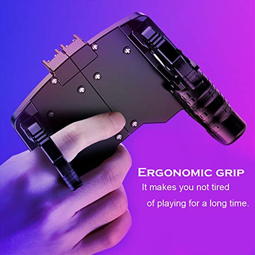 GOFOYO K21 Mobile Game Controller for PUBG/Call of Duty/Fortnite,aim Trigger Fire Buttons L1R1 Shooter Sensitive Joystick,Gamepad for 4.7-6.5 inch iPhone & Android Phone
