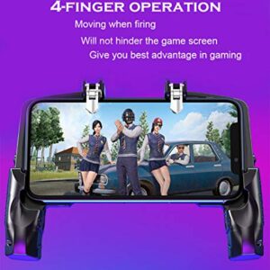 GOFOYO K21 Mobile Game Controller for PUBG/Call of Duty/Fortnite,aim Trigger Fire Buttons L1R1 Shooter Sensitive Joystick,Gamepad for 4.7-6.5 inch iPhone & Android Phone