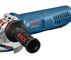 Bosch GWX13-50VSP 5 In. X-LOCK Variable-Speed Angle Grinder with Paddle Switch, Black,grey,blue