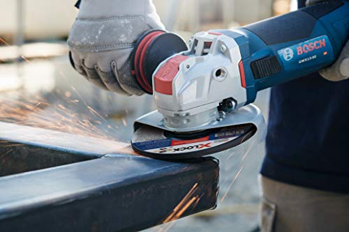 Bosch GWX13-50VSP 5 In. X-LOCK Variable-Speed Angle Grinder with Paddle Switch, Black,grey,blue