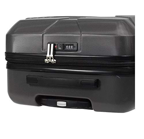 Samsonite Frontier Spinner Unisex Medium Black Polycarbonate Luggage Bag TSA Approved Q12009002