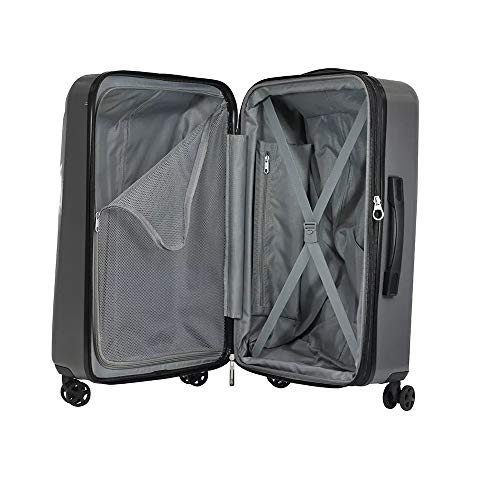 Samsonite Frontier Spinner Unisex Medium Black Polycarbonate Luggage Bag TSA Approved Q12009002