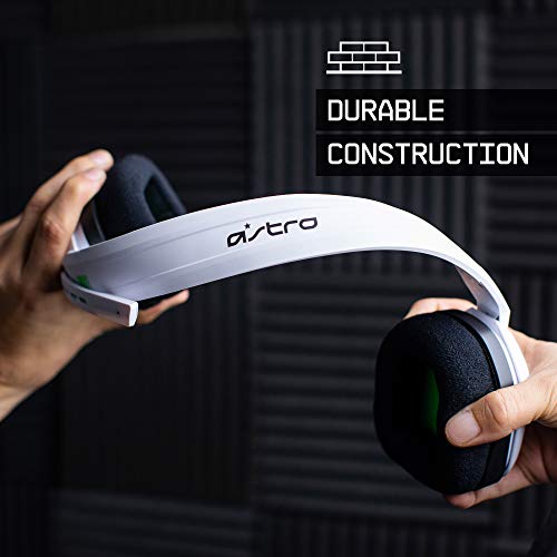 ASTRO Gaming A10 Wired Gaming Headset, Lightweight and Damage Resistant, ASTRO, 3.5 mm Audio Jack, for Xbox Series X|S, Xbox One, PS5, PS4, Nintendo Switch, PC, Mac- White/Green