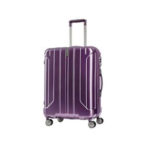 samsonite near spinner 57/20 exp ladies small purple polypropylene luggage bag tsa approved ay8093001