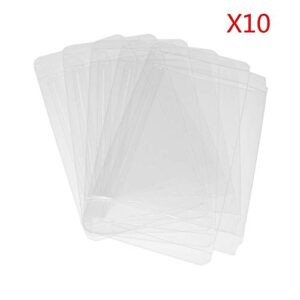 CHILDMORY 10Pcs Clear Protective Box Case Display Sleeve Protector for 3DS Games Cartridge Box