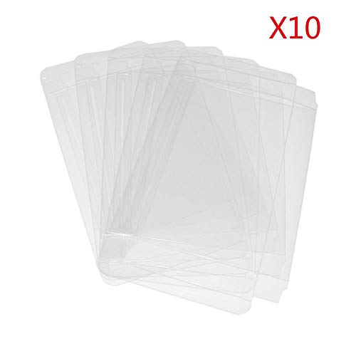 CHILDMORY 10Pcs Clear Protective Box Case Display Sleeve Protector for 3DS Games Cartridge Box