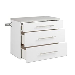 Prepac HangUps 3-Drawer Base Storage Cabinet, White