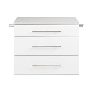 Prepac HangUps 3-Drawer Base Storage Cabinet, White