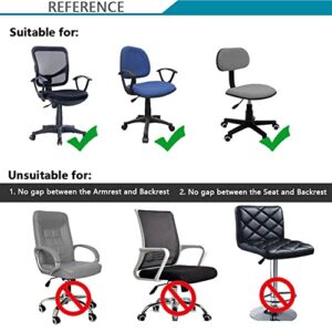 Melaluxe Computer Office Chair Cover - Protective & Stretchable Universal Chair Covers Stretch Rotating Chair Slipcover (Back+Seat)