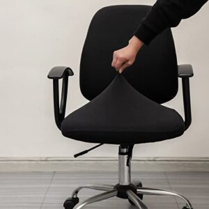 Melaluxe Computer Office Chair Cover - Protective & Stretchable Universal Chair Covers Stretch Rotating Chair Slipcover (Back+Seat)