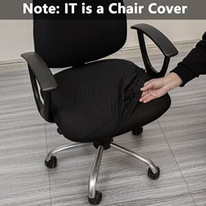 Melaluxe Computer Office Chair Cover - Protective & Stretchable Universal Chair Covers Stretch Rotating Chair Slipcover (Back+Seat)