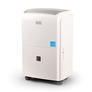 black+decker 3000 sq. ft. dehumidifier for large spaces and basements, energy star certified, bdt30wtb , white