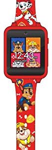 Accutime Kids Nickelodeon Paw Patrol Red Educational Touchscreen Smart Watch Toy for Toddlers, Boys, Girls - Selfie Cam, Learning Games, Alarm, Calculator, Pedometer & More (Model: PAW4275AZ)