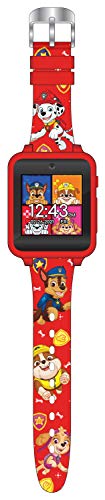 Accutime Kids Nickelodeon Paw Patrol Red Educational Touchscreen Smart Watch Toy for Toddlers, Boys, Girls - Selfie Cam, Learning Games, Alarm, Calculator, Pedometer & More (Model: PAW4275AZ)