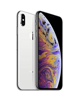 apple iphone xs max, us version, 256gb, silver - gsm carriers (renewed)