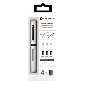 Sheaffer Calligraphy Mini Kit with White Pen and Assorted Nibs and Inks