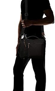 Fossil Men's Buckner Fabric Small Convertible Travel Backpack and Briefcase Messenger Bag, Black , (Model: MBG9475001)