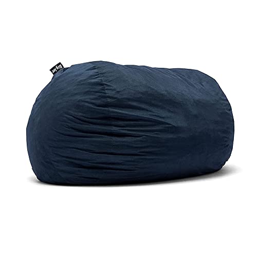 Big Joe Fuf XXL Foam Filled Bean Bag Chair with Removable Cover, Cobalt Lenox, Durable Woven Polyester, 6 feet Giant